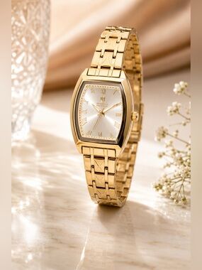 ⌚️NWT! Montres Prestige x Invicta Ladies 27mm Gold Tone Watch